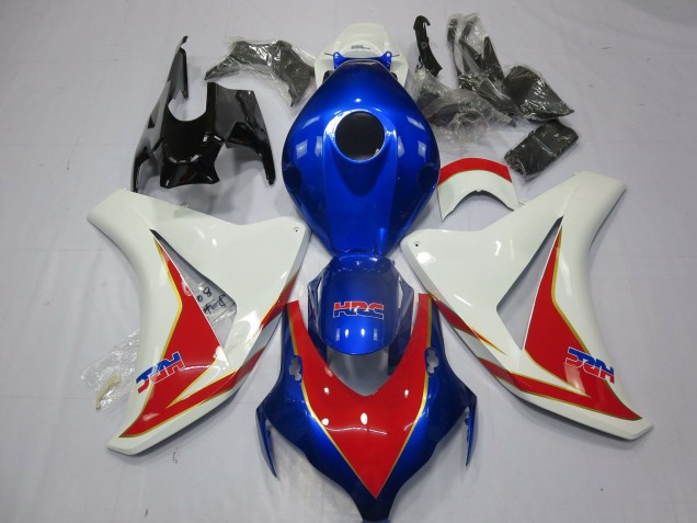 08-11 Blanco Rojo & Azul Profundo CBR1000RR Carenado 08-11 Blanco Rojo & Azul Profundo CBR1000RR Carenado