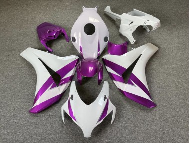 08-11 Borde Blanco Brillante & Morado CBR1000RR Carenado