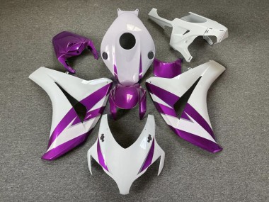 08-11 Borde Blanco Brillante & Morado CBR1000RR Carenado