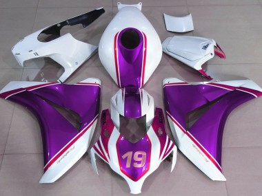 08-11 Púrpura Brillante & Blanco CBR1000RR Carenado