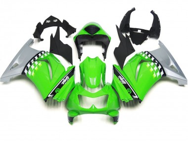 08-12 Cuadro Verde & Negro Ninja 250 Carenado