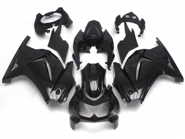 08-12 Negro Brillante Liso Ninja 250 Carenado 08-12 Negro Brillante Liso Ninja 250 Carenado
