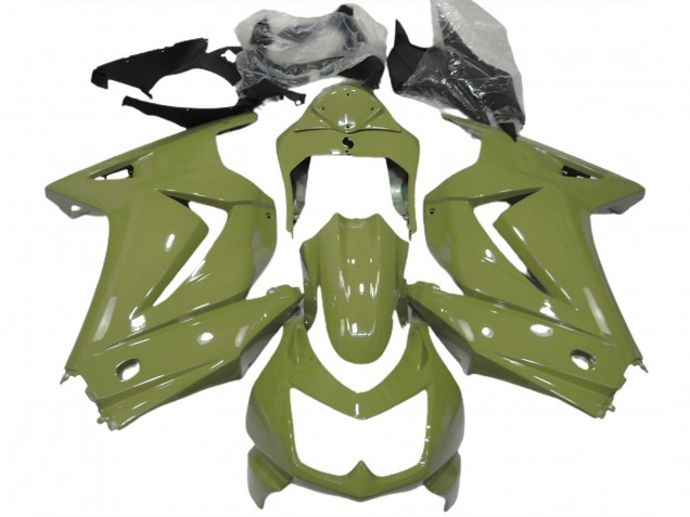 08-12 Oliva Brillante Ninja 250 Carenado 08-12 Oliva Brillante Ninja 250 Carenado