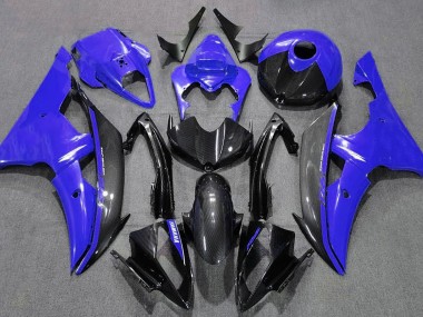 08-16 Azul Brillante & Fibra De Carbono R6 Carenado