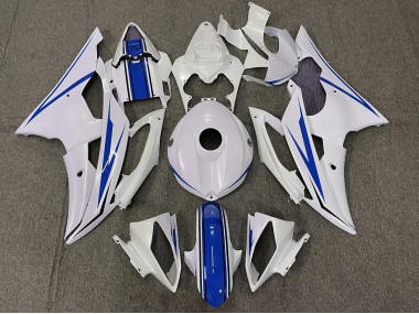 08-16 Blanco Brillante & Azul R6 Carenado