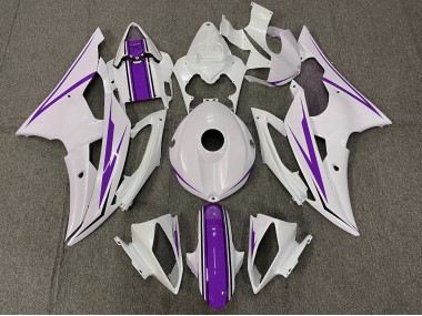 08-16 Blanco Brillante & Morado R6 Carenado