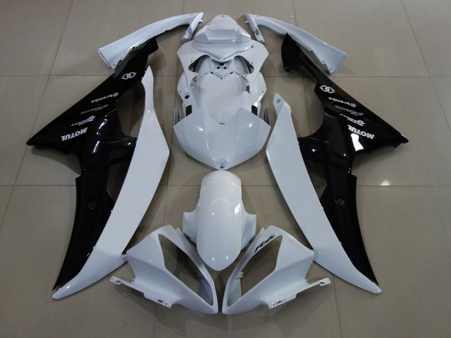 08-16 Blanco Brillo / Negro R6 Carenado 08-16 Blanco Brillo / Negro R6 Carenado