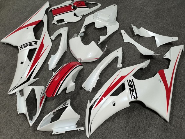 08-16 Blanco Perla Personalizado R6 Carenado 08-16 Blanco Perla Personalizado R6 Carenado