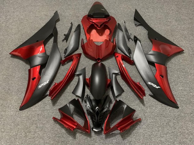 08-16 Estilo Personalizado OEM Rojo / Negro R6 Carenado 08-16 Estilo Personalizado OEM Rojo / Negro R6 Carenado