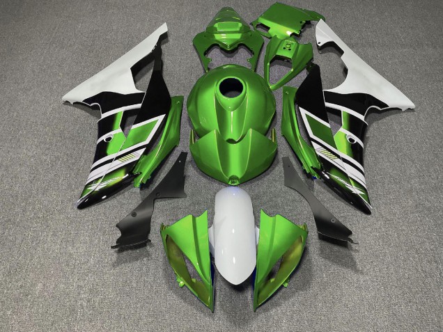 08-16 Estilo Verde Blanco & Negro OEM R6 Carenado 08-16 Estilo Verde Blanco & Negro OEM R6 Carenado