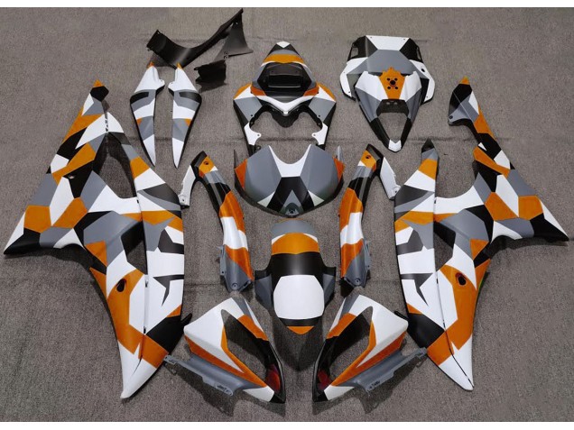 08-16 Naranja Camuflaje Llanura R6 Carenado 08-16 Naranja Camuflaje Llanura R6 Carenado