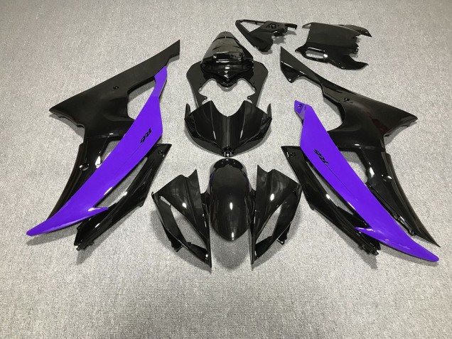 08-16 Negro Brillante & Morado R6 Carenado 08-16 Negro Brillante & Morado R6 Carenado