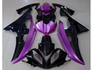 08-16 Negro Brillante & Morado Rosa R6 Carenado