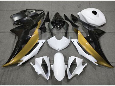 08-16 Oro Personalizado En Blanco & Negro R6 Carenado