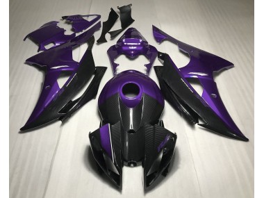 08-16 Púrpura Con Estilo Fibra De Carbono R6 Carenado