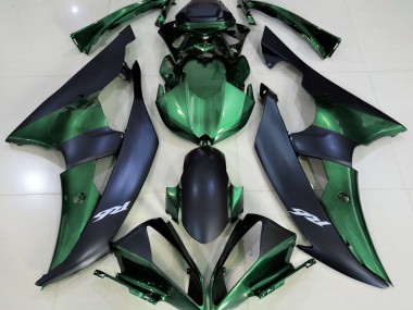 08-16 Verde Bosque & Negro Mate R6 Carenado