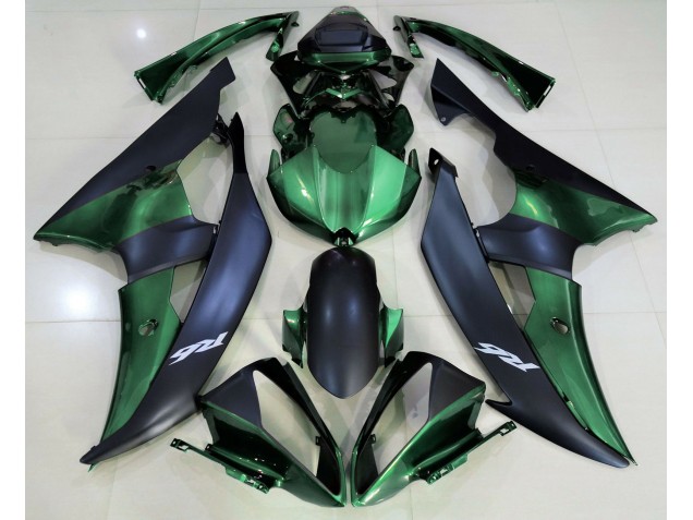 08-16 Verde Bosque & Negro Mate R6 Carenado