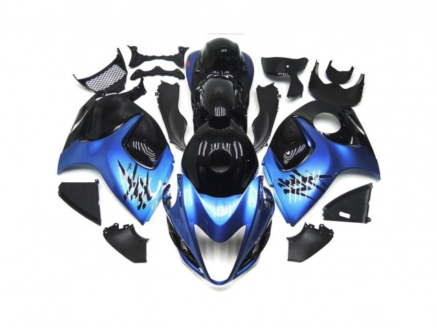 08-20 Azul Profundo Con Negro Personalizado GSXR 1300 Carenado 08-20 Azul Profundo Con Negro Personalizado GSXR 1300 Carenado