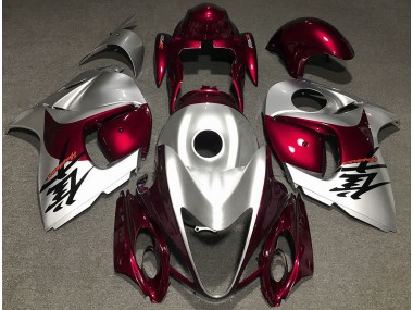 08-20 Rojo Brillante & Plata GSXR 1300 Carenado