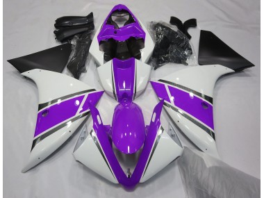 09-11 Blanco Brillante & Morado R1 Carenado
