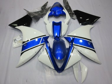 09-11 OEM Estilo Azul Blanco R1 Carenado