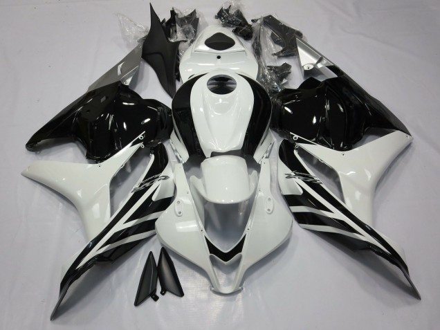 09-12 Blanco & Negro Brillante CBR600RR Carenado 09-12 Blanco & Negro Brillante CBR600RR Carenado