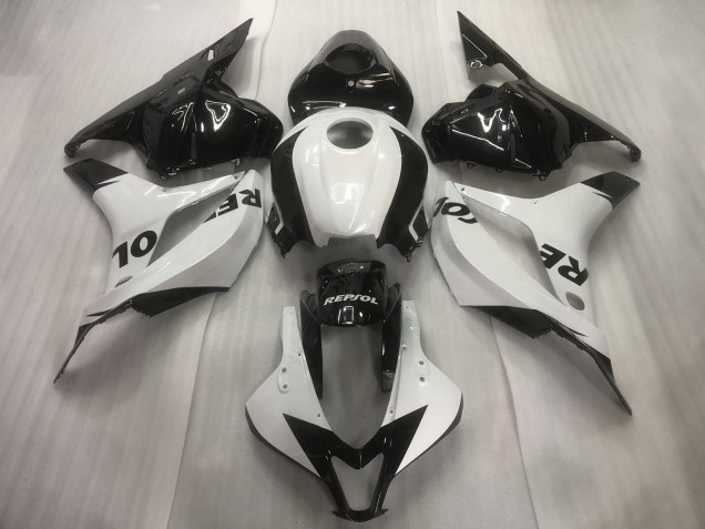 09-12 Blanco / Negro Repsol Liso CBR600RR Carenado 09-12 Blanco / Negro Repsol Liso CBR600RR Carenado