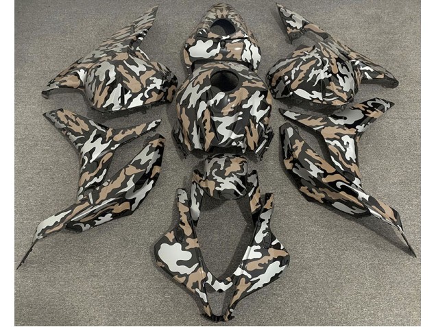 09-12 Bronceado & Plateado Camuflaje CBR600RR Carenado 09-12 Bronceado & Plateado Camuflaje CBR600RR Carenado