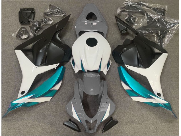 09-12 Gris Brillo Blanco & Azul Claro CBR600RR Carenado 09-12 Gris Brillo Blanco & Azul Claro CBR600RR Carenado