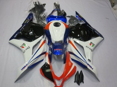 09-12 Naranja & Azul CBR600RR Carenado