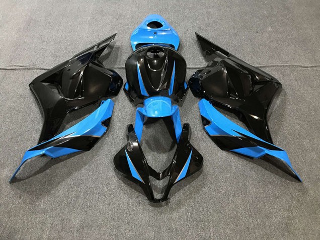 09-12 Negro Brillante & Azul Cielo CBR600RR Carenado 09-12 Negro Brillante & Azul Cielo CBR600RR Carenado