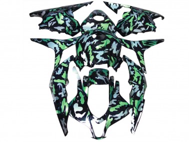 09-12 Nieve Verde Camuflaje CBR600RR Carenado