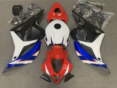 09-12 Rojo Brillante Azul & Blanco CBR600RR Carenado