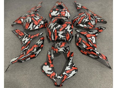 09-12 Rojo Gris Camuflaje CBR600RR Carenado
