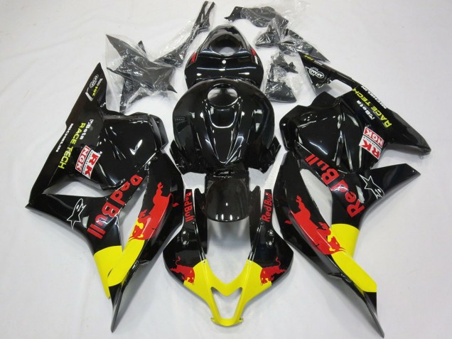 09-12 Rojo Toro Negro Brillante CBR600RR Carenado 09-12 Rojo Toro Negro Brillante CBR600RR Carenado