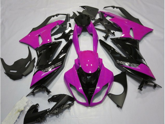 09-12 Rosa Brillante & Negro ZX6R Carenado 09-12 Rosa Brillante & Negro ZX6R Carenado