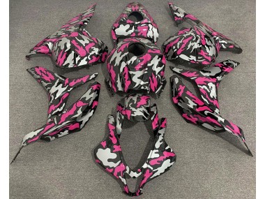 09-12 Rosa & Plata Camuflaje CBR600RR Carenado