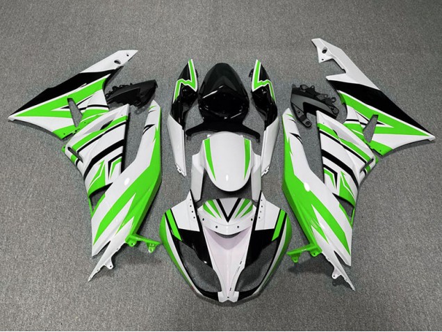 09-12 Verde Blanco & Negro Zag ZX6R Carenado 09-12 Verde Blanco & Negro Zag ZX6R Carenado