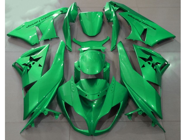 09-12 Verde Brillante & Logotipos Personalizados ZX6R Carenado 09-12 Verde Brillante & Logotipos Personalizados ZX6R Carenado