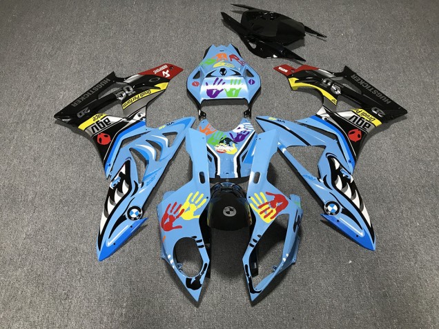 09-14 Alienígena Azul & Blanco S1000RR Carenado 09-14 Alienígena Azul & Blanco S1000RR Carenado