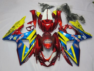 09-16 Amarillo Rojo & Azul GSXR 1000 Carenado