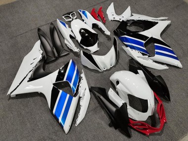 09-16 Estilo Blanco Azul & Rojo GSXR 1000 Carenado