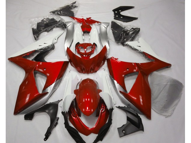 09-16 Rojo Brillante & Blanco GSXR 1000 Carenado 09-16 Rojo Brillante & Blanco GSXR 1000 Carenado