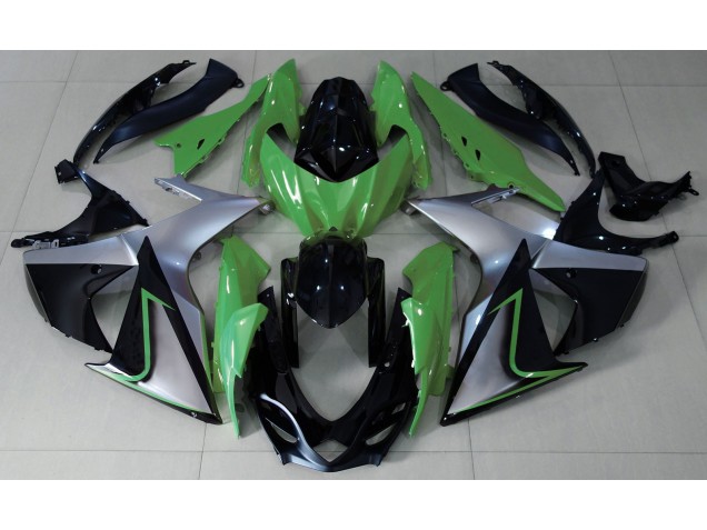 09-16 Verde Plata & Negro GSXR 1000 Carenado 09-16 Verde Plata & Negro GSXR 1000 Carenado
