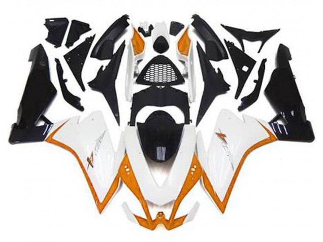 10-15 Blanco Brillante & Naranja RSV4 1000 Carenado 10-15 Blanco Brillante & Naranja RSV4 1000 Carenado