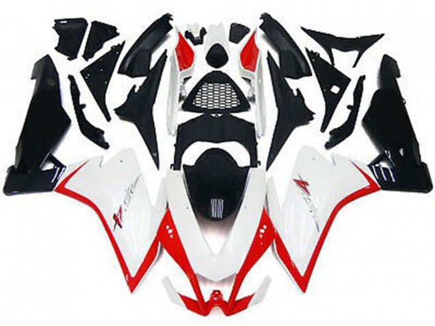 10-15 Blanco Brillante & Rojo RSV4 1000 Carenado 10-15 Blanco Brillante & Rojo RSV4 1000 Carenado