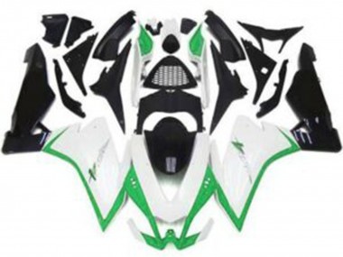 10-15 Blanco Brillante & Verde RSV4 1000 Carenado