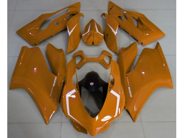 11-14 Naranja Brillante & Blanco Ducati 1199 Carenado