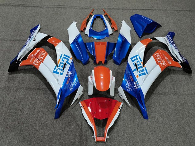 11-15 Blanco Azul & Naranja ZX10R Carenado 11-15 Blanco Azul & Naranja ZX10R Carenado