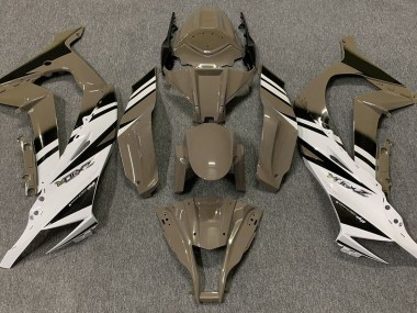 11-15 Marrón Brillante & Blanco ZX10R Carenado